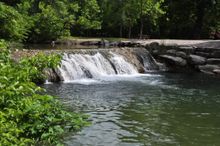 Chickasaw National Recreation Area small waterfall known as 