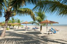 The beach at Ocean Bay Hotel