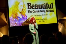 Broadway star Rebecca LaChance performs at the Beautiful: The Carole King Musical media call