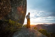 Bushwalking at Tidbinbilla Nature Reserve, Canberra.