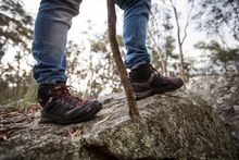 Bushwalking at Mt Ainslie, Canberra.