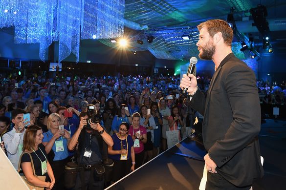 The 'voice' of Tourism Australia's aquatic and coastal campaign, Australian actor Chris Hemsworth