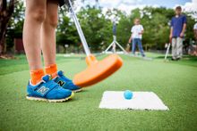 Mini golf is just one of the fun activities at Yarralumla Play Station.