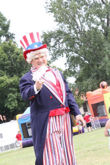 Uncle Sam Attends Fort Bragg's July 4th Celebration