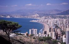 Benidorm then and now (courtesy of Benidorm Tourism)