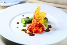 SPOON by Alain Ducasse - Roasted Blue Lobster, Courgettes