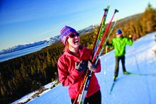 Cross country skiing in North Lake Tahoe