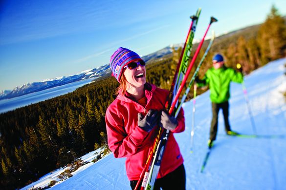 Cross country skiing in North Lake Tahoe