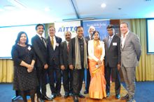 Some of the evening's speakers