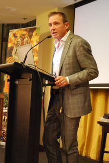 Pat Farmer talking about India