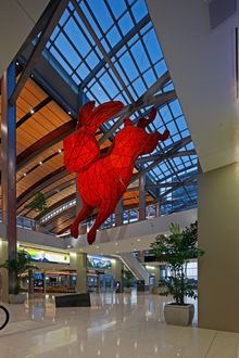 Sacramento International Airport  Art -- SMF--Red Rabbit