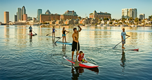 Make a splash paddleboarding on the sparkling waters of Tampa Bay.