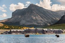 Many Glacier Hotel in Glacier National Park.