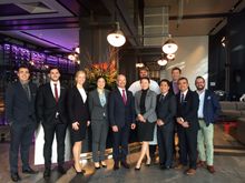 (L-R): Carl Herve; Cheyne Scroggy; Inga Pranckute; Rebecca Lee; Bernie Boller - GM; Barbara Liu; Ernesto Faundez; Adam Leonardi;