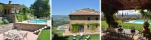 From left: Capanna di Camporata, Villa Il Santo, Bellosguardo