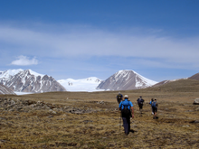 Trekking in the western Mongolian Altai