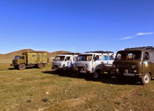 In-country transport as part of the Secret Compass Mongolia expedition team, June 2016