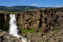 North Clear Creek Falls flow along the Silver Thread Scenic Byway near Creede, as in The Lone Ranger