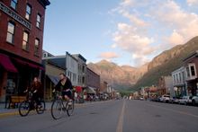 Summer cycling in western town of Telluride, location for Hateful Eight