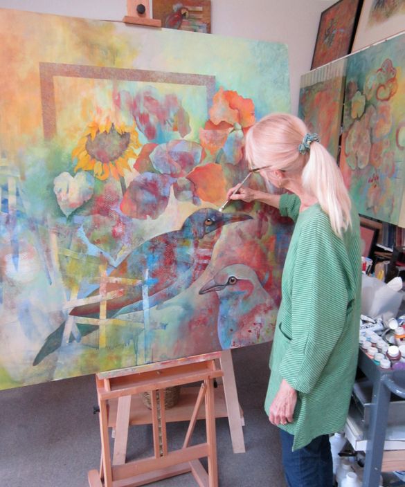 Sonoma County artist Theodora Elston opens her studio during a Sonoma Arttrails event.