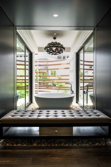 Courtyard bath tub at akyra Manor Chiang Mai