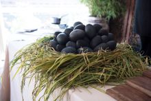 Emu eggs by Ben Shewry