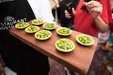 Raw pea and lemon aspen tart by Dan Hunter