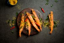 Sinlicious  Singaporean Seafood Festival - Deep-fried Tiger Prawns tossed with Crispy Cereals