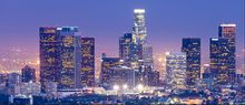 The OEU Skyspace in downtown Los Angeles gives visitors a 360-degree view 1,000 feet above Los Angeles, and is accessible from s