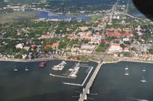 Aerial view of St. Augustine Florida