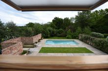 View over the pool area from ensuite bedroom 