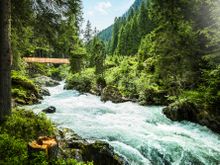Ruetz Katarakt am WildeWasserWeg im Stubaital