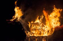 Burning the Ogoh Ogoh