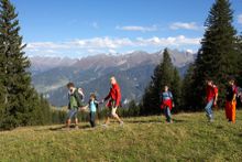 Family Hiking in Serfaus Fiss Ladis 
