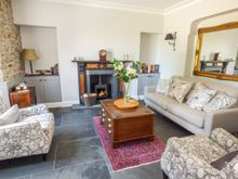 The living room at Rhodewood Lodge