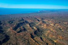Cape Range National Park from Microlight flight