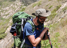 Trekker Charlie in Armenia's Lesser Caucasus mountains