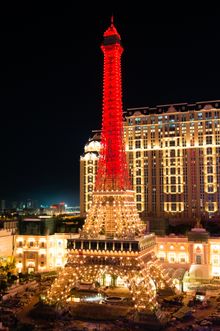 The Parisian Macao showcases its spectacular Eiffel Tower illumination light show ahead of the resort’s opening in mid-September