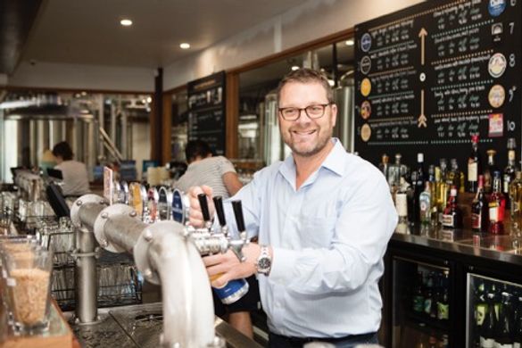 Owner of Hemingway's Brewery Tony Fyfe celebrates the opening of Port Douglas' newest attraction this week