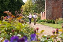 Editor of the Garden Magazine, Chris Young (right) with RHS President Sir Nicholas Bacon, owner of Raveningham Hall and Gardens,