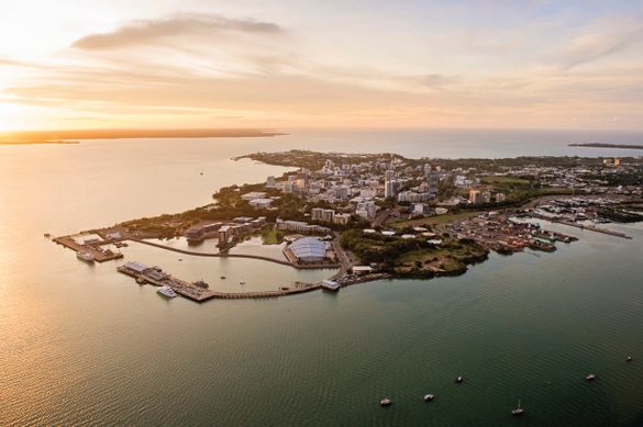 Aerial shot of Darwin Aerial shot of Darwin