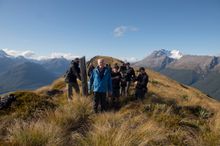 James Cameron and crew on Mt Alfred - credit  Alistair Guthrie