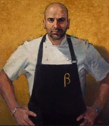 (Image Credit): 2016 Archibald Prize finalist. Betina-Fauvel-Ogden George Calombaris, masterchef ©the artist
