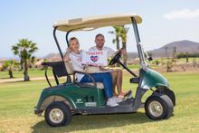Sharing the #BigWarmHug message on one of Tenerife’s eight golf clubs!