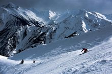 The quiet slopes of Kicking Horse