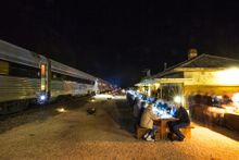 Off-train-dinner-at-Rawlinna-on-the-Nullarbor-Plain