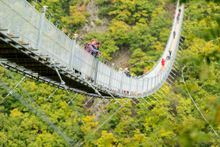 NEW Germany's longest suspension bridge