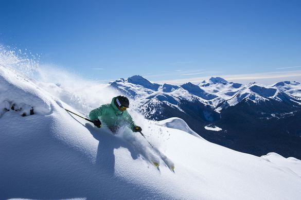 Whistler on a blue sky day