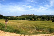The Via Francigena trail in Tuscany