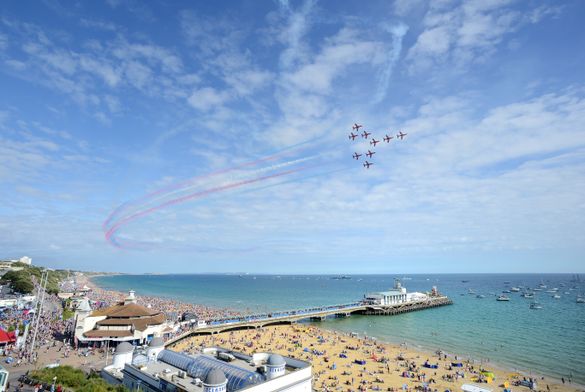 Red Arrows over Bournemouth